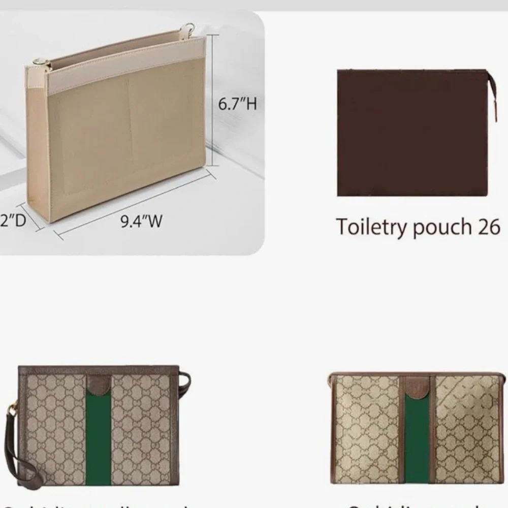 Toiletry 26 Insert With D-Rings! Great Quality!